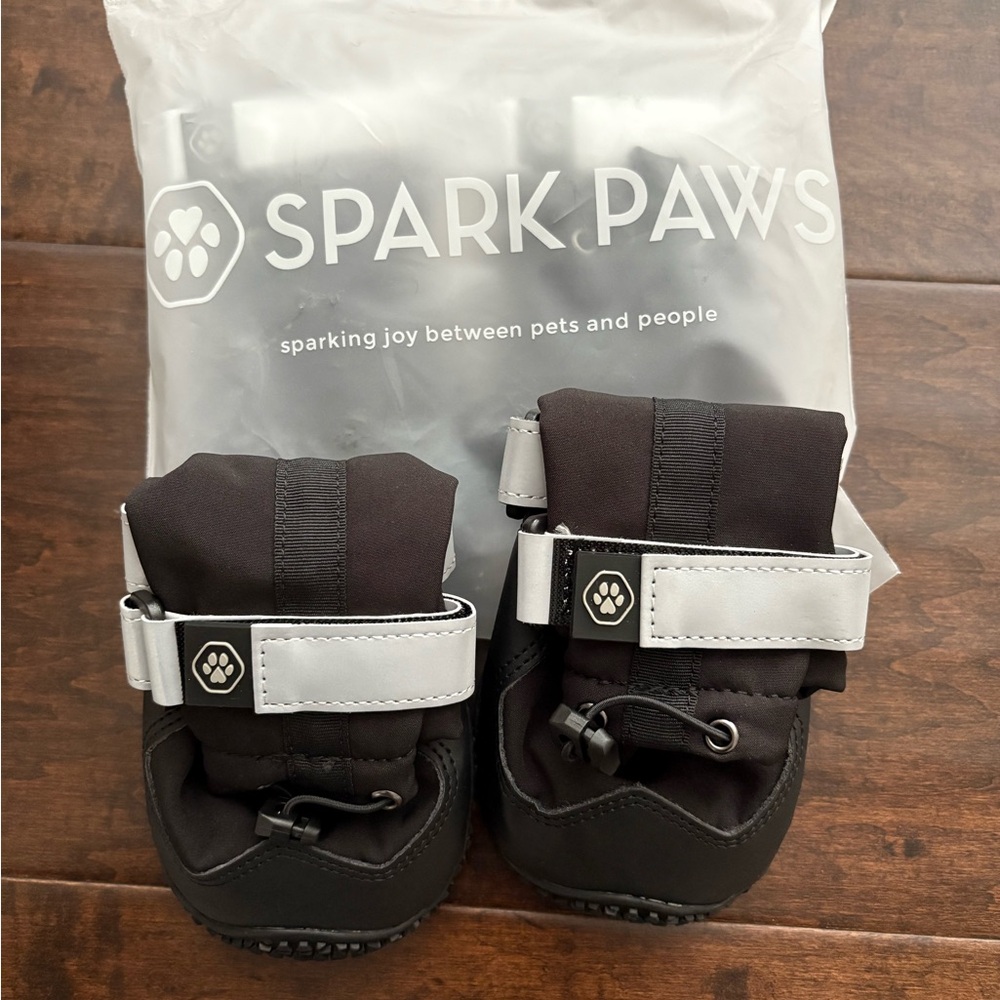 Spark Paws Black Dog Boots